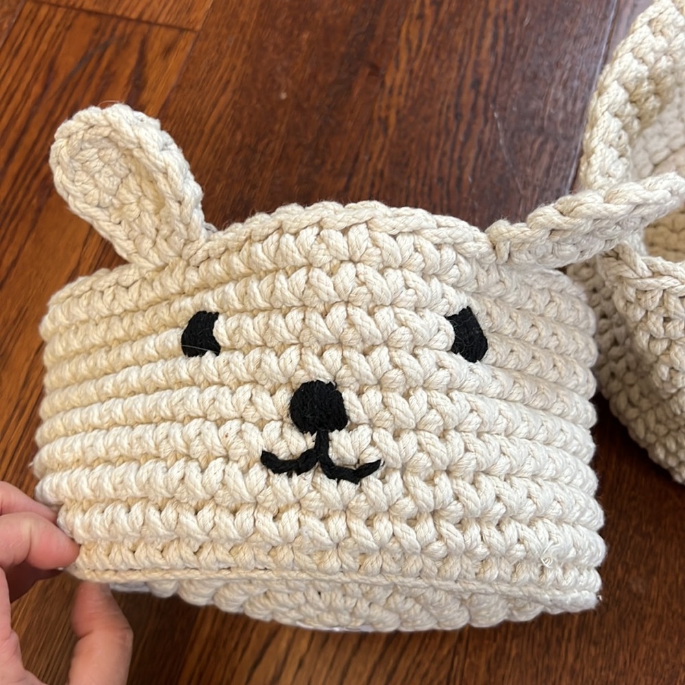 H& M Home Rabbit woven baskets set - Picture 5 of 5